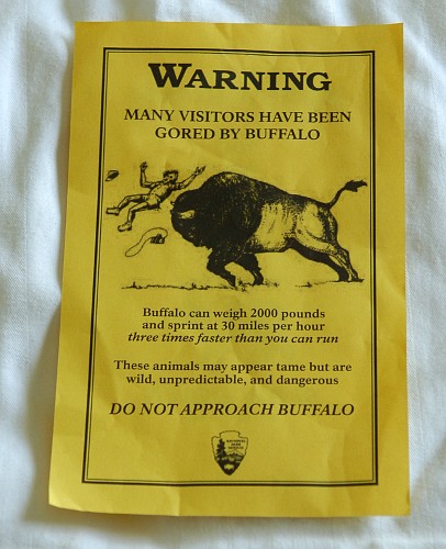 Bison Warning
