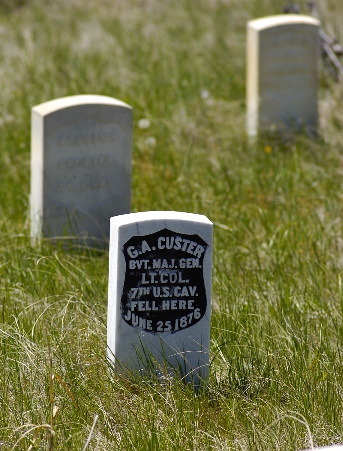 Custer fell here