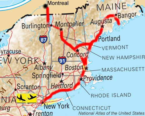 2004: New York-Boston-Vermont-New York